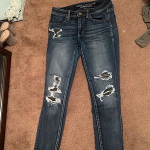 distressed jeggings